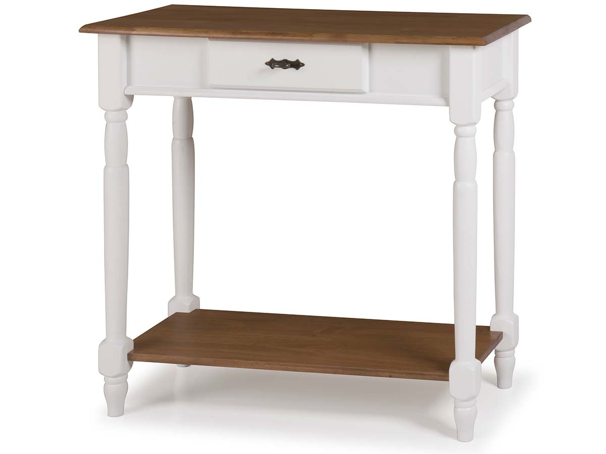 Aparador Linz Pés Torneados E Prateleira 76 x 80 x 35 cm (A x L x P) - Cor Branco - Imbuia Glazer