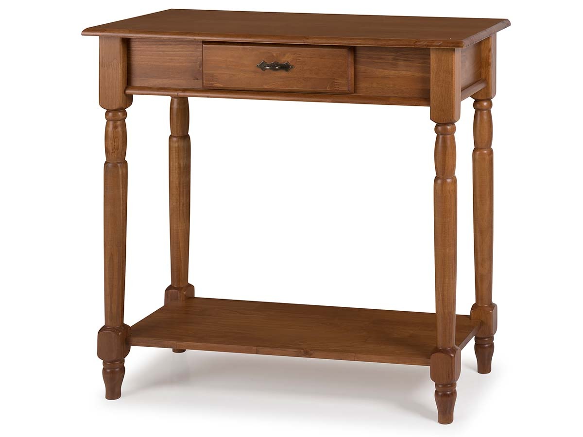 Aparador Linz Pés Torneados E Prateleira 76 x 80 x 35 cm (A x L x P) - Cor Imbuia Glazer