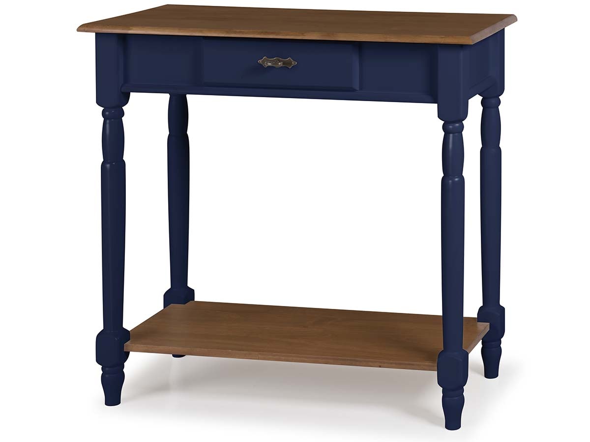 Aparador Linz Pés Torneados E Prateleira 76 x 80 x 35 cm (A x L x P) - Cor Azul Petróleo - Imbuia Glazer