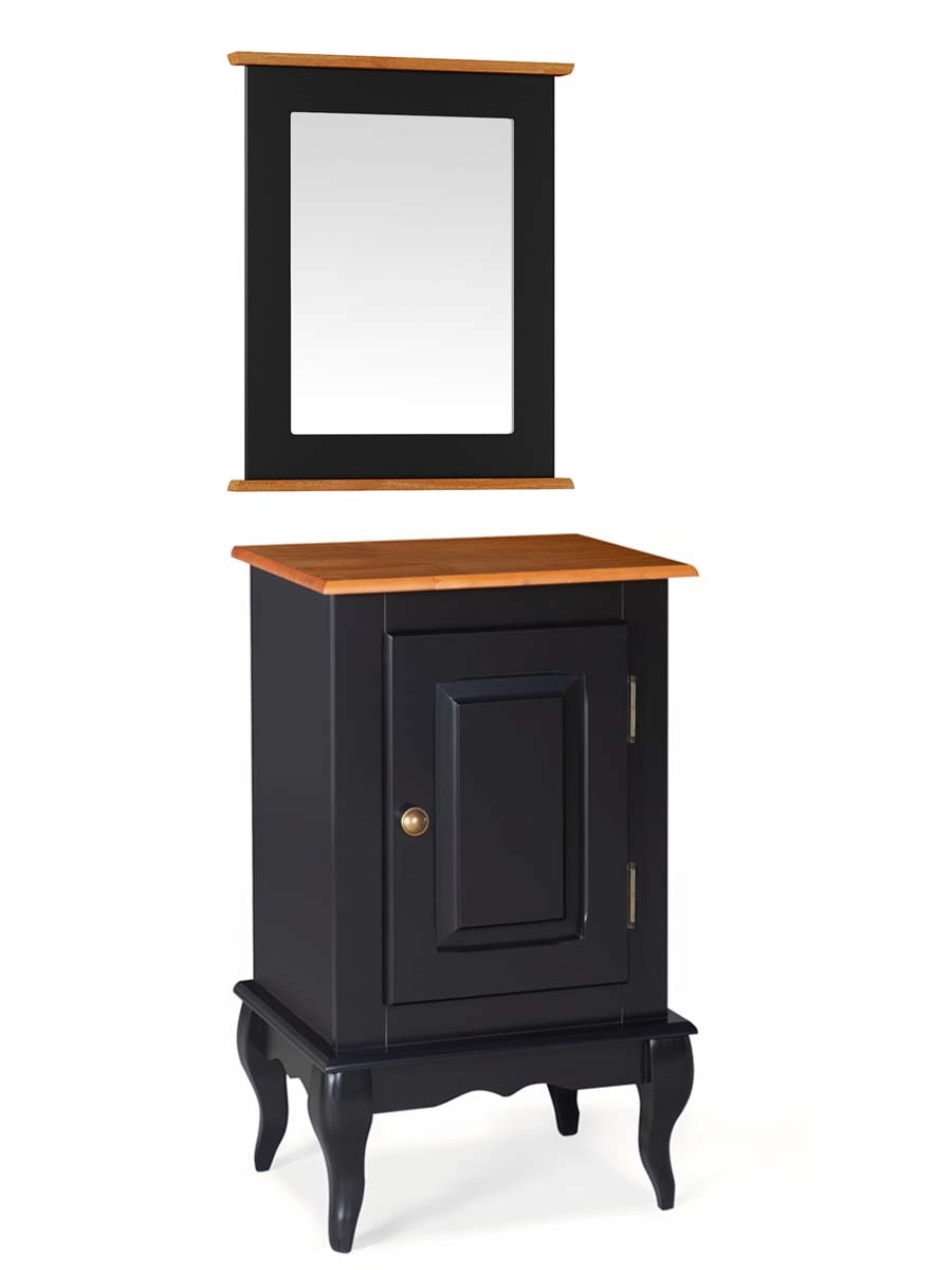 Balcão Para Banheiro Com Espelho Pés Luis XV 1 Porta Dalia 81 x 48 x 40 cm (A x L x P) - Personalizável