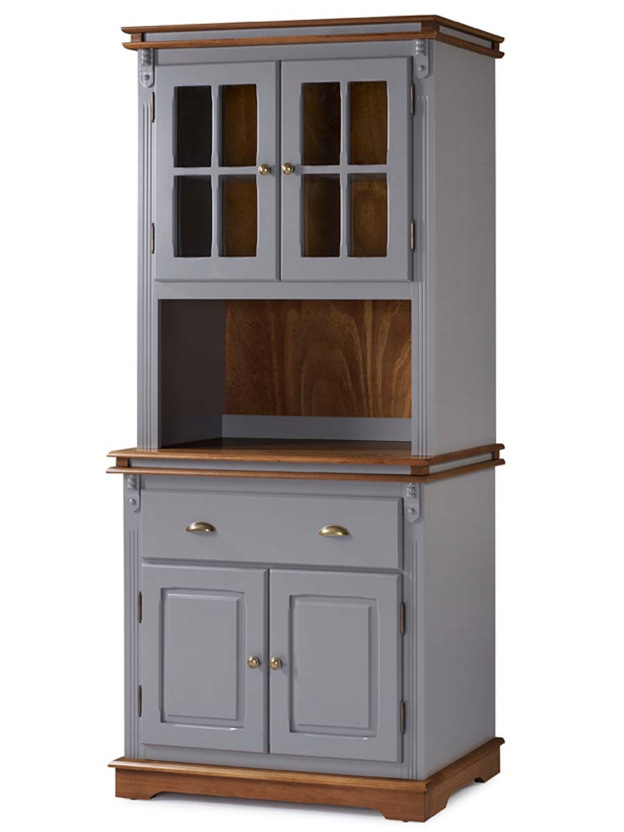 Arca Oratório Manchester 2 Portas + Nicho 200 x 90 x 45 cm (A x L x P) - Cor Cinza Escuro - Imbuia Glazer 