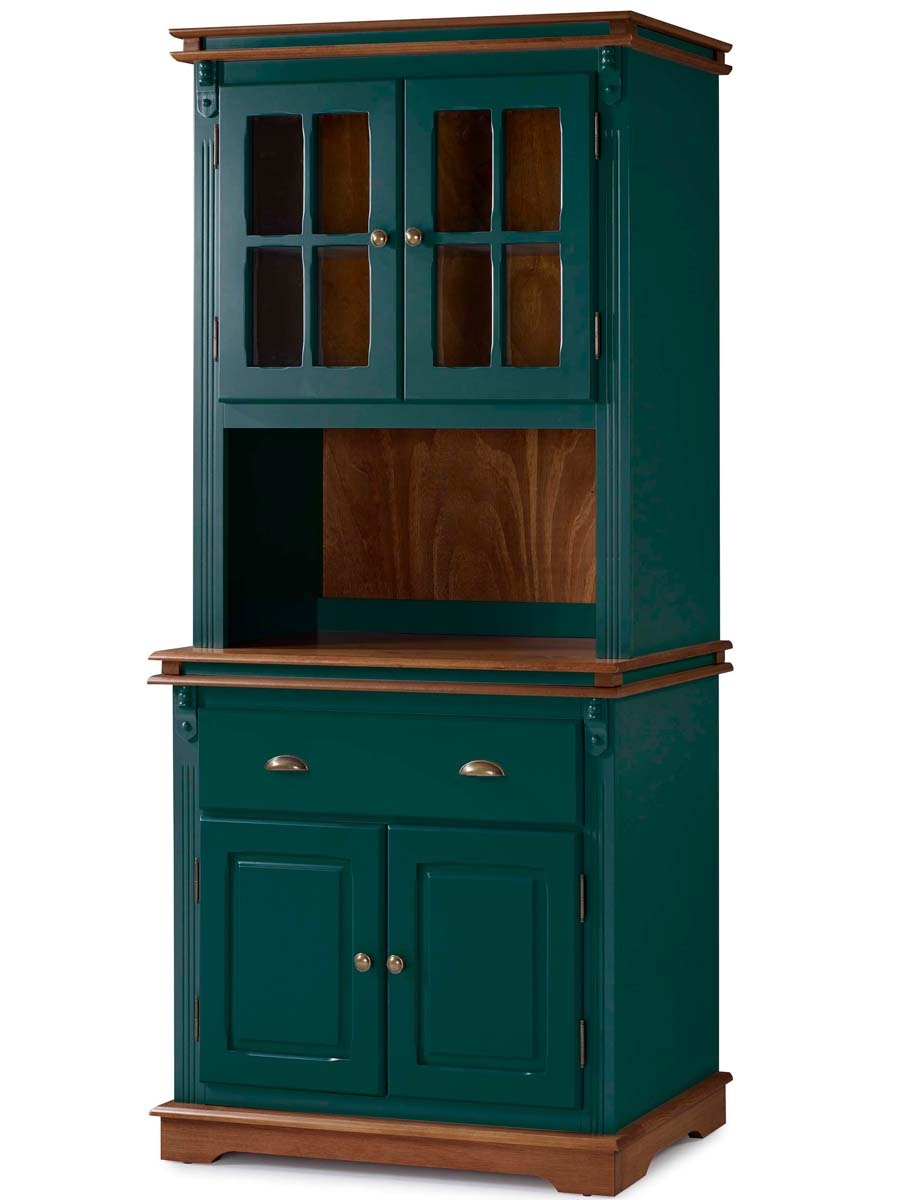Arca Oratório Manchester 2 Portas + Nicho 200 x 90 x 45 cm (A x L x P) - Cor Verde Musgo - Imbuia Glazer 