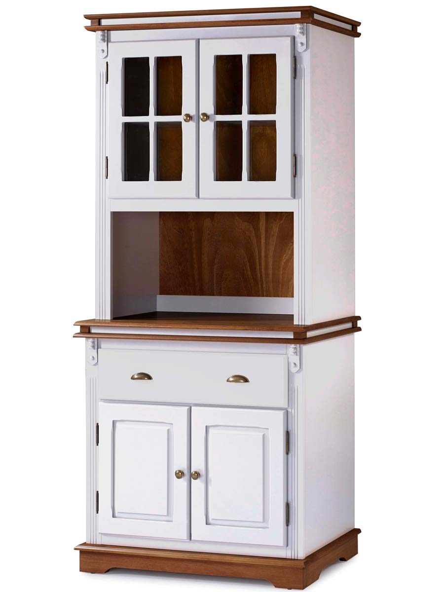 Arca Oratório Manchester 2 Portas + Nicho 200 x 90 x 45 cm (A x L x P) - Cor Branco - Imbuia Glazer 