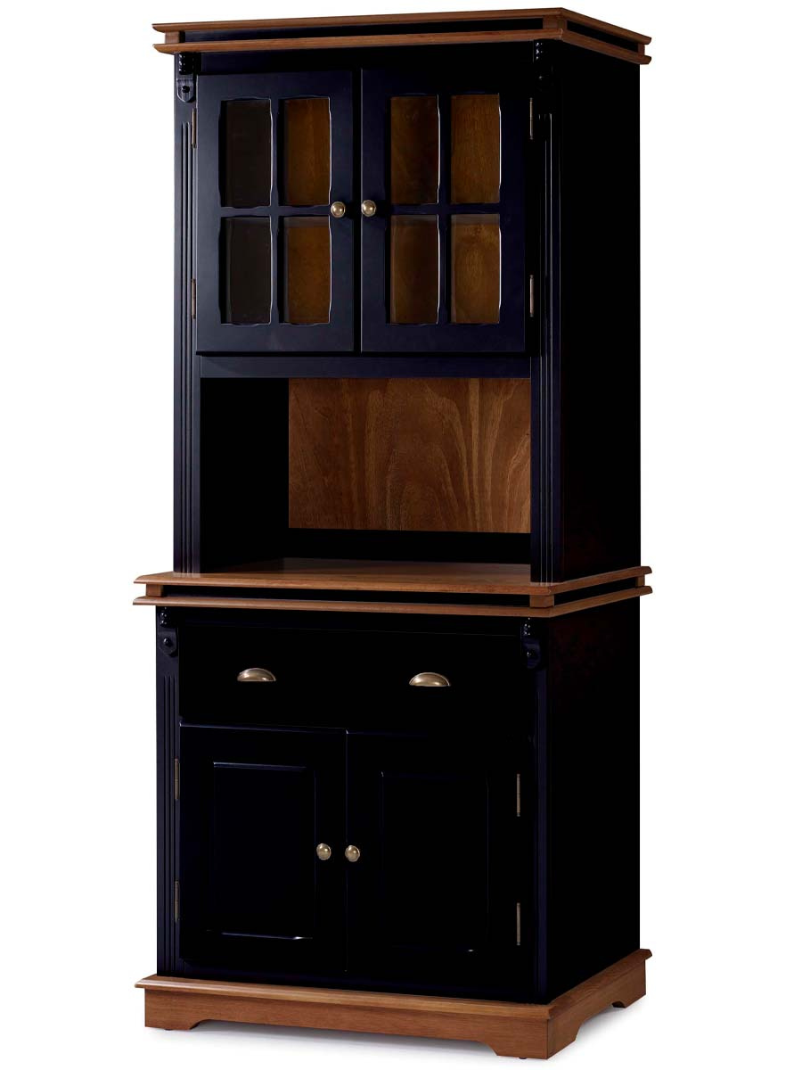 Arca Oratório Manchester 2 Portas + Nicho 200 x 90 x 45 cm (A x L x P) - Cor Preto - Imbuia Glazer 