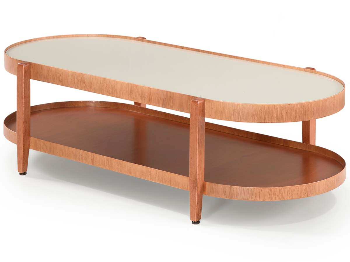 Mesa de Centro Ares Espelhada Móveis Nobreza - Cor Pinhão