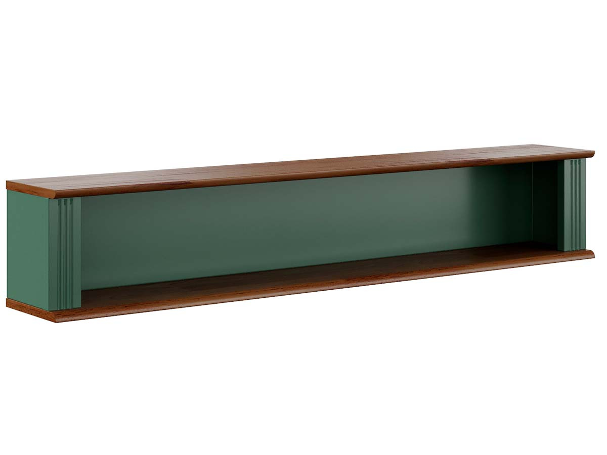 Porta Temperos Hanover 21 x 120 x 18 cm (A x L x P) - Cor Verde Musgo - Imbuia Glazer 