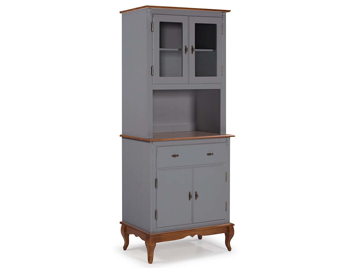 Arca Oratório Linz 205 x 90 x 45 cm (A x L x P) - Cor Cinza Escuro - Imbuia Glazer 