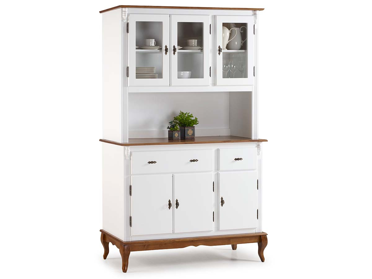 Arca Oratório Linz 3 Portas 205 x 132 x 45 cm (A x L x P) - Cor Branco - Imbuia Glazer