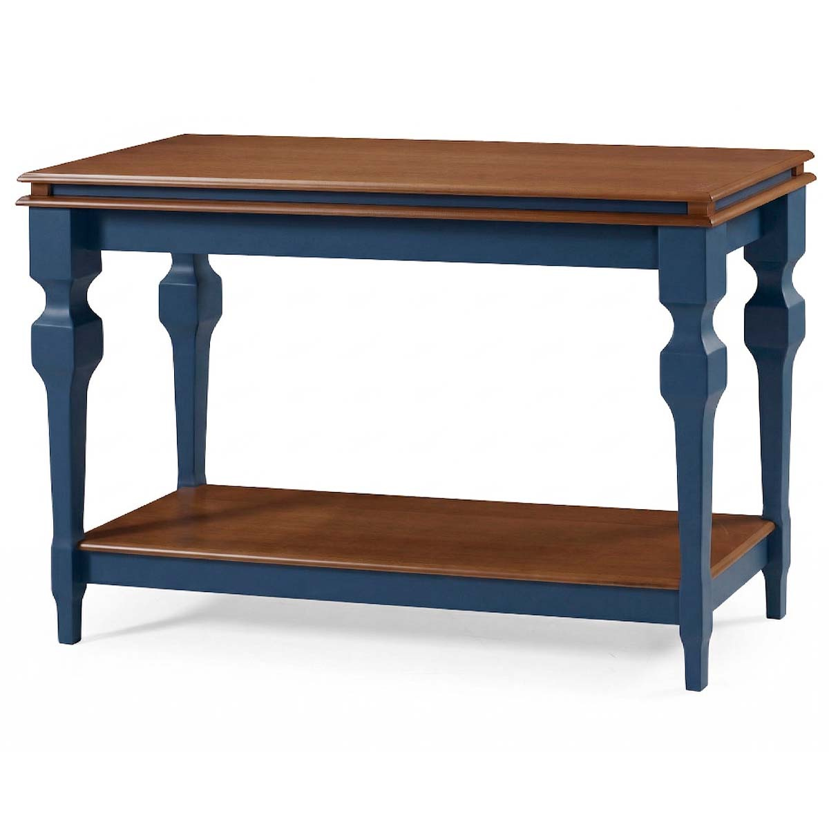 Aparador Manchester Com Prateleira 81 x 132 x 45 cm (A x L x P) - Cor Azul Petróleo/Imbuia Glazer