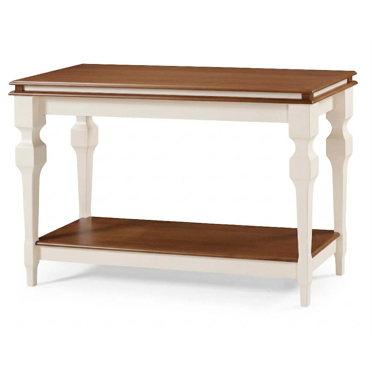 Aparador Manchester Com Prateleira 81 x 132 x 45 cm (A x L x P) - Cor Offwhite/Imbuia Glazer